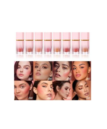 Outfmvch liquid Blush Soft Cheeks Blush  Lightweight Blendable Natural-Looking Face Makeup  Moisturizing Easy to Use Smudge Proof Smooth Texture Face Blush G 1 Fl Oz (Pack of 1)