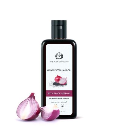 Onion Black Seed Oil for Organic Hair Growth & Fall Control - 100ml by The Man Company - Buy Online on GoSupps.com