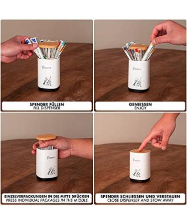 Miracle Toothpick - 100 Individually Packed Blueberry Flavor Toothpicks + Dispenser | Fresh Breath & Oral Hygiene - Buy Online on GoSupps.com