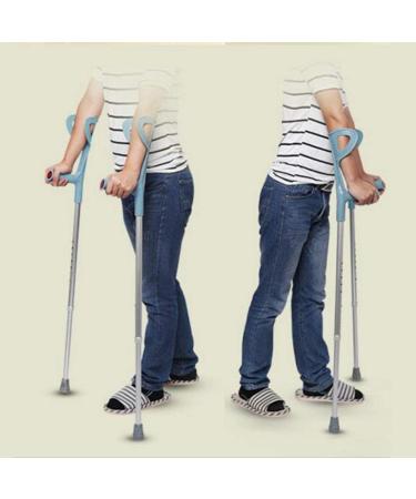 Crutch Portable Elbow Arm Crutches Aluminum Alloy Armpit Fracture Walker Rehabilitation Flex Non-Slip Medical 1PCS () Innovate - Buy Online on GoSupps.com