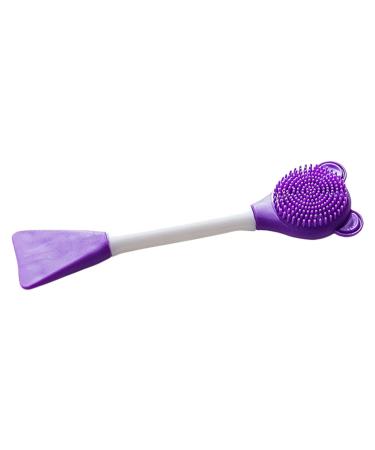 Cat Chin Scrubber - Manual Scrubber Brush for Cats Lightweight Design Soft Chin Brush for Face Jaw Chin Gums and Tongue Cleaning Purple