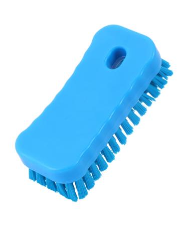 minkissy Nail Brush Nail Clean up Brush Nail Cleaner Brush Nail Cleaning Brush Fingernail Scrub Nail Scrubbing Brush Toe Brush Shoe Cleaning Ball Polyester 11.5x5cm Blue