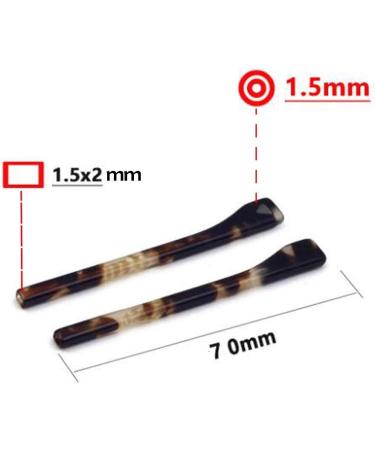 Viorno Glasses Legs - Square Spare Metal Ends & Tips | 2 Pairs of Testudinary Glasses Accessories - Buy Online on GoSupps.com