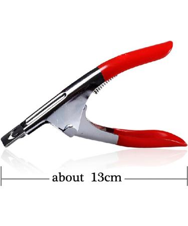 SVAASA Nail Clippers False Nail Tips Cutter Red Stainless Steel Professional Nail Edge Clipper Acrylic Scissors Manicure Pedicure Nail Tools - Buy Online on GoSupps.com