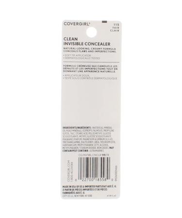 COVERGIRL Invisible Cream Concealer 115 Fair - 0.32Fl Oz - Buy Online on GoSupps.com