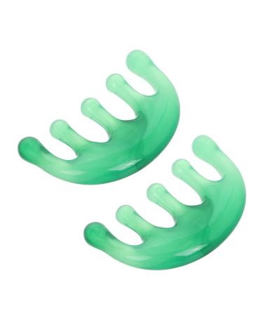 Homoyoyo 2pi ces Peigne de Massage Gua Sha pour Chevelu Outil de Massage Manuel Dents Larges Soulageant la Fatigue et D tendant