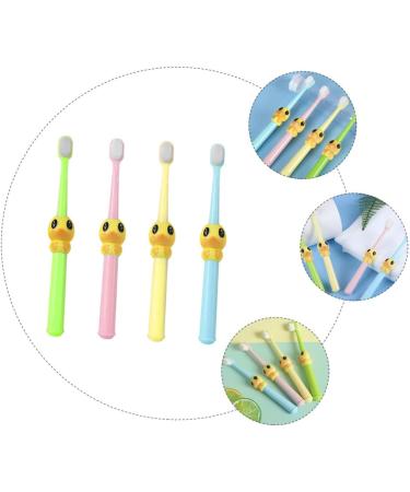 Beavorty 4-Pack Cartoon Toothbrushes for Kids | Manual Travel Oral Care | Ideal Baby Toothbrush - Buy Online on GoSupps.com