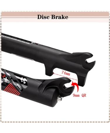 BUCKLOS Mountain Bike Suspension Fork | 100mm Travel | Preload Adjustment | 26/27.5/29 inch MTB Front Fork - Buy Online on GoSupps.com