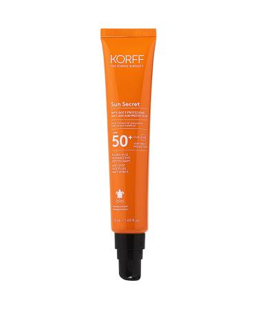 Korff Korff Sun Secret Fluid Face Anti-Spf50 liquid cream with matt texture soft UVB and UVA protection biodegradable 50 ml- 130 g - Buy Online on GoSupps.com