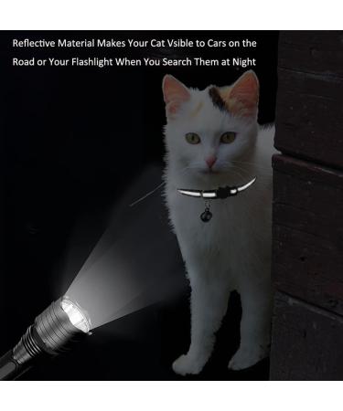 Hepplly 6-Pack Light Pink Cat Collars - Quick Release Reflective Kitten Collars with Bell for Safe Outdoor Play - Buy Online on GoSupps.com