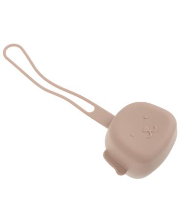 4 pieces of storage bag for pacifier silicone container mini-container pacifier wallet bracket silicone in food quality high temperature resistance baby