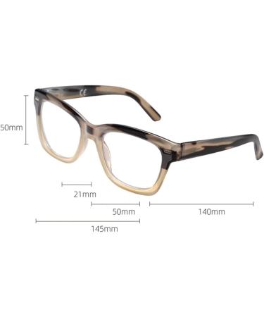 Buy Large Square Frame Reading Glasses | Blue Light Blocking Computer Eyeglasses 2.0X - Unisex | International Shipping Available - Buy Online on GoSupps.com