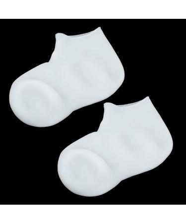 VOCOSTE 1 Pair Moisturizing Gel Socks Cracked Foot Care Protector Ankle Silicone Socks White L Size - Buy Online on GoSupps.com
