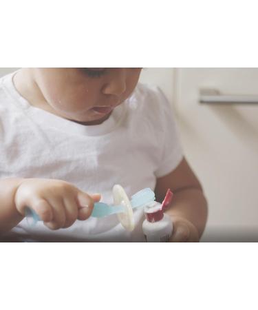 Haakaa 360 Silicone Toothbrush Teether | Ultra Soft Bristles for Baby Oral Gum Cleaning | Baby Teething Training | Oral Brushing Massager | 6m+ Baby Toddler | Clear (1 Count) - Buy Online on GoSupps.com