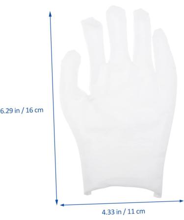 OSALADI 12pairs Gloves Paraffin Bath Mittens Christmas Santa Costume Santa Cosplay Costume Wax Bath Liners Paraffin Wax Liners Advanced Work Cotton Yarn White Labor Protection Cotton - Buy Online on GoSupps.com