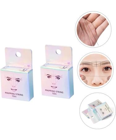 DOITOOL 2pcs Eyebrow Positioning Line White Cord Case Eyebrow Makeup Tool Eyebrow Trimming Line Marking - Buy Online on GoSupps.com