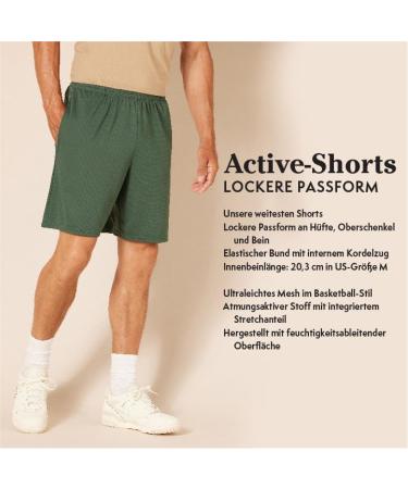Amazon Essentials Men's Loose Fit Performance Shorts - XL Gray/Black Big & Tall 2-Pack | Premium Comfort & Style - International Shipping Available - Buy Online on GoSupps.com