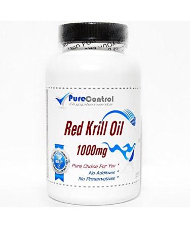 Red Krill Oil 1000mg // 100 Capsules // Pure // by PureControl Supplements