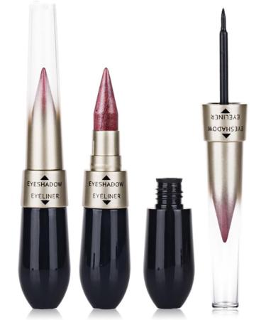 6PCS/SET 2 In 1 Double Head Eyeliner Eyeshadow Combination Waterproof Black Eye Liner Pen Quick Dry Colorful Eyeshadow High Pigmented Eye Powder Cosmetic Set liquid eyeliner - Buy Online on GoSupps.com