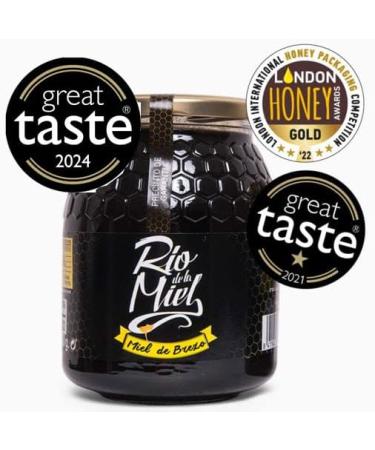Pure heather honey. Pure bee honey. 100% natural bee honey. Handmade product of clean harvest. Intense aroma. Spanish honey. Dark mahogany honey with reddish tones. - Buy Online on GoSupps.com