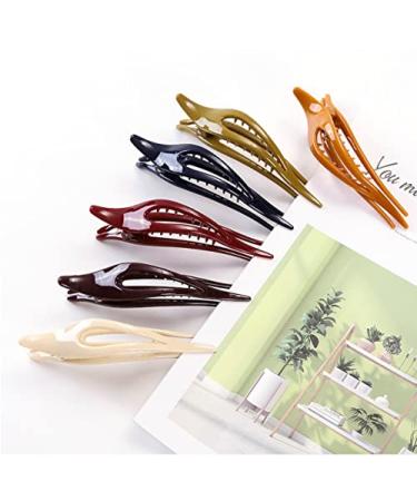 Sewooo 6-Piece Plastic Hair Clip Set | French Combi Clamps & Hairdresser Clips for All Hair Types - International Shipping Available - Buy Online on GoSupps.com