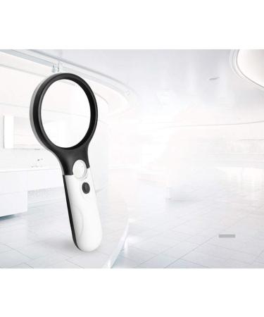 Magnifiers 10 Times high-Definition Magnifying Glass Portable Handheld 70MMLED with Light Magnifying Glass 20 Times Old Reading Magnifying Glass Reading Aids - Buy Online on GoSupps.com