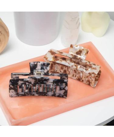 Kitsch Jumbo Open Shape Claw Clips for Women - Brown Hair Updo Clips - Buy Online on GoSupps.com