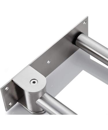 Bathroom Grab Bar Safety Support Rail 24-Inch Shower Grab Bar Brushed Nickel Safety Support Handrail for Bathroom Sturdy Base Fol - Buy Online on GoSupps.com