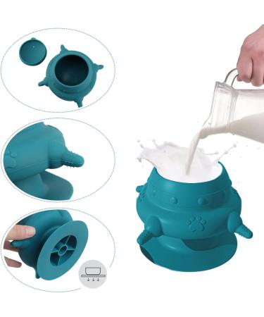 Breeding Help Dog & Cat Breastfeeding Station - 4 Nipple Silicone Milk Feeder for Puppies & Kittens | Self-Feeding Blue Pet Feeding Solution - Buy Online on GoSupps.com