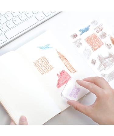Suwimut 12-Piece Acrylic Stamp Blocks Set for Scrapbooking & Card Making | Clear Stamping Tools with Grid Lines - Assorted Sizes - Buy Online on GoSupps.com