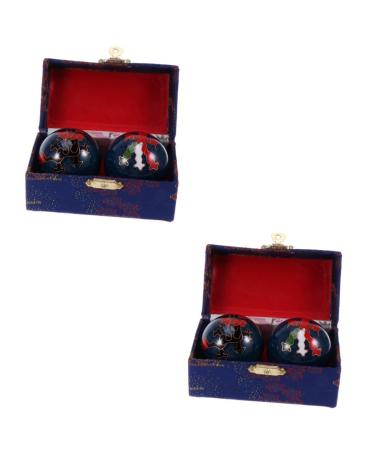 Magiclulu 2st handballs for stress reduction Chinese baoding balls massage balls ice hockey tool health balls fitness handballs foot sole massage bum chinese ball handball