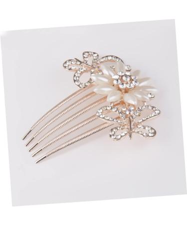 Housoutil Bridal Hair Comb Crystal Bride Clip Hair Clip Crystal Hair Charms Women Hair Accessories Bridal Hair Accessories Pearl Hair Accessories Bride Hair Comb Women's Wedding - Buy Online on GoSupps.com