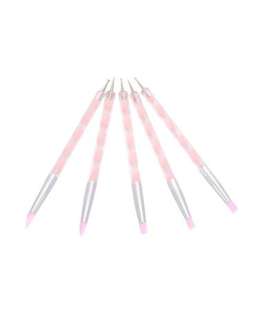 Nail Art Dotting Pen Set - 5 Double Ended Tools for Perfect Manicures | Pink | International Shipping - Buy Online on GoSupps.com