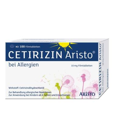 CETIRIZIN Aristo for allergies 10 mg film-coated tablets 100 pcs