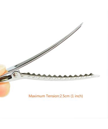Marrywindix 50 Pack 2.36 Alligator Hair Clips - Silver Metal Hairpins for Women, Girls, and Hairdressers - Buy Online on GoSupps.com