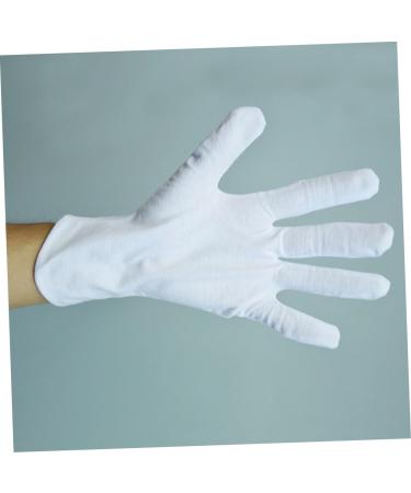 minkissy White Gloves 18 Pairs Factory Gloves White Lengthen Work Cotton Gloves Cotton Work Gloves - Buy Online on GoSupps.com
