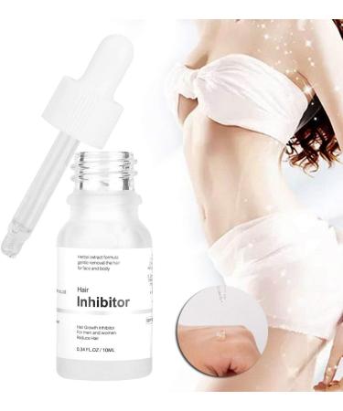  Alvinlite Hair Inhibitor Hair Regrowth Inhibitor Serum Hair Inhibitor Non-Irritant Permanent Hair Removal for Face Arms Legs Underarms Makes Your Skin Smooth (10ml) - Buy Online on GoSupps.com