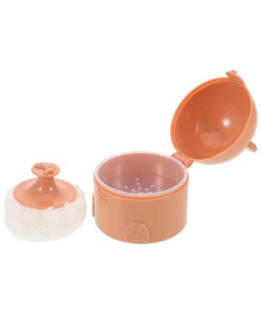 Bo te Poudre Corps D Ourson Caf Clair Applicateur Doux pour B b tui Portable Herm tique 50 G pour Voyage et Soin Hygi nique des Gar on et Filles