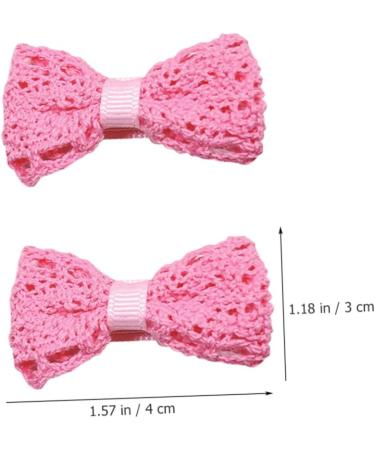 MAGICLULU 3 Pairs Miss hair accessories hair clips for small hair clips cloth clip elastic girl Metal three-dimensional bangs clip bow tie bow clips clips for hair - Buy Online on GoSupps.com