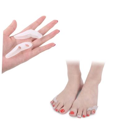 LALAFINA Silicone Gel Toe Spreaders for Bunions - 2pcs Bunion Spacers for Men and Women - Curly Gel Separators Orthotics for Straightening and Protecting Little Bunions - Buy Online on GoSupps.com