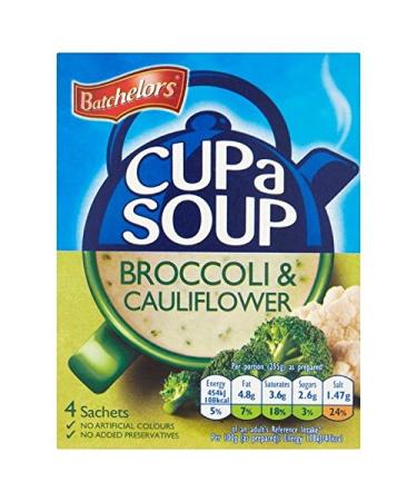 Batchelors Batchelors Un Broccoli Soup and Cauliflower Mug 4 x 25 g