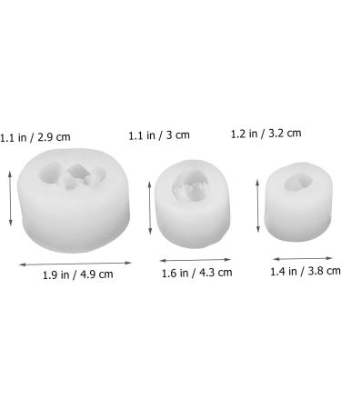 3pcs Silicone Mold Candle Molds Soap Mold Simulation Succulent Plants Molds Aromatherapy Candle Mold Handmade Soap Making Mold Scented Candle Mold Silica Gel Epoxy Abrasives Transparent 4.9X4.5X2.9CM - Buy Online on GoSupps.com