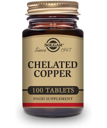 Solgar Chelated Copper Tablets - 100 Count | Essential Mineral Supplement - Buy Online on GoSupps.com