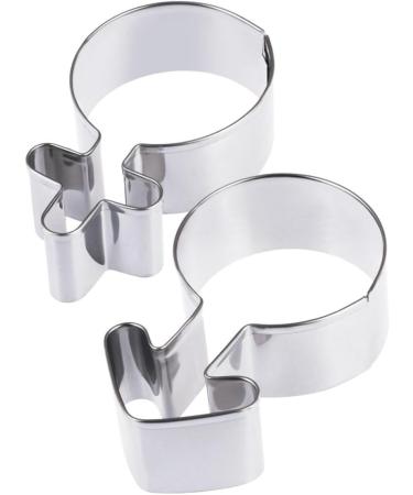 MAGICLULU 4 Pcs Stainless Steel Biscuit Mold Baking Mold Gender Symbol Cookie Self Made Cake Mold Logo Mould Chocolate Mold Embossing Mould Metal Dies Fruit Men and Women 2 Piece Set 2 pcsx2pcs Silverx2pcs - Buy Online on GoSupps.com