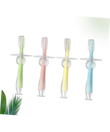 Ipetboom Silicone Toothbrush Set for Babies | 4-Piece Soft & Safe Newborn Teething Brushes - Buy Online on GoSupps.com