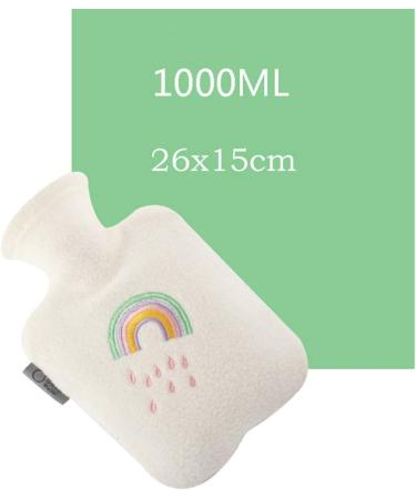 Buy Dlandz Portable Hot Water Bottle | 1L Plush Hand Warmer | Washable & Secure | Premium Classic Rubber Heating Bag for Hands & Feet - International Shipping - Buy Online on GoSupps.com