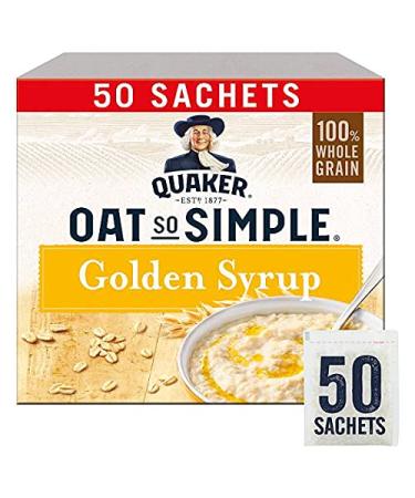 Quaker Oats So Simple Golden Syrup Oatmeal with Sugar Syrup 50X 36G