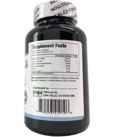 Dr.K&C HNHusa Joint Formula Gold - 120 Tablets for Joint Health Support with Turmeric Glucosamine & Collagen - Strength Supplement - Buy Online on GoSupps.com