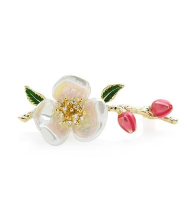 Pin Jewelry Gifts for Women Ladies Fashion Accessories Shell Plum Brooch Ladies Flower Brooch Cardigan Jacket Coat Brooch Brooches & Pins