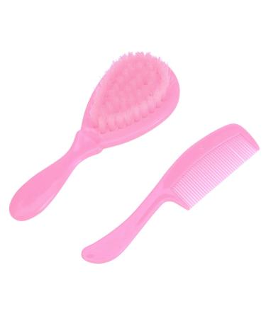 HEALLILY Kids Comb & Brush Set - Pink | Gentle Hair Grooming for Newborns, Infants, Toddlers - Buy Online on GoSupps.com